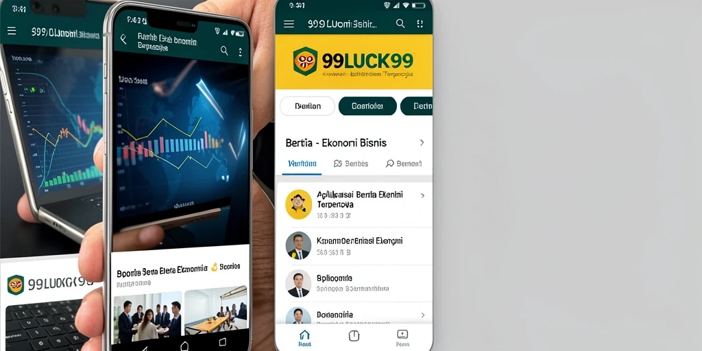 Antarmuka pengguna <strong>99LUCK99</strong> yang informatif dan menarik untuk berita ekonomi.
