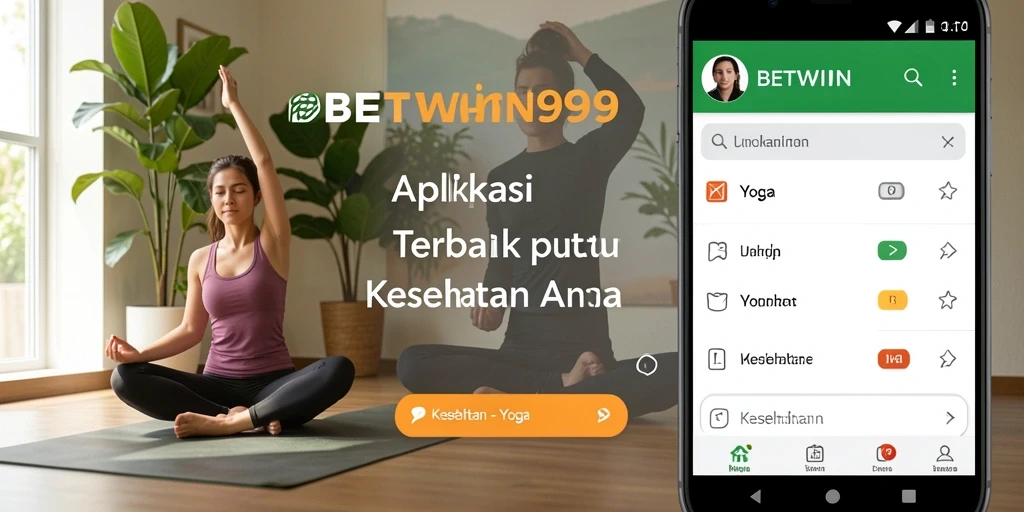 Antarmuka aplikasi BETWIN999 yang memudahkan latihan yoga