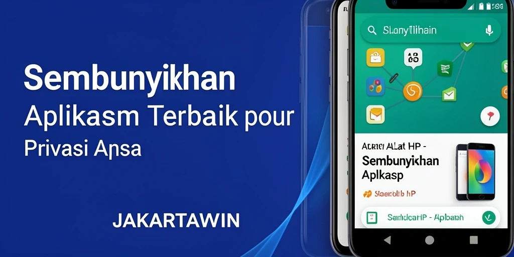 Antarmuka JAKARTAWIN yang mudah digunakan untuk menyembunyikan aplikasi.