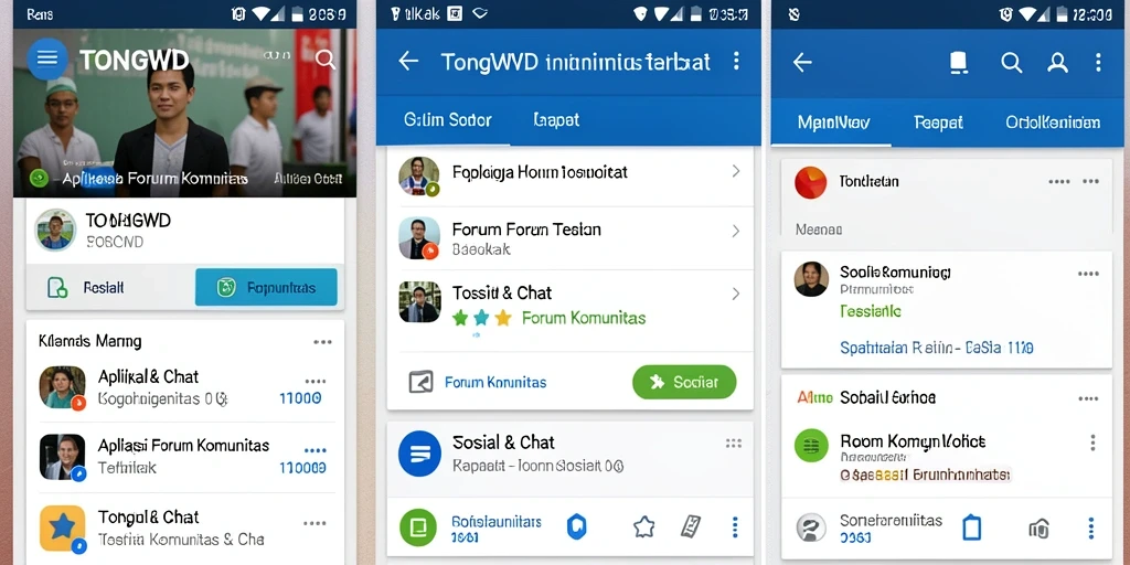 Tampilan antarmuka TONGWD yang modern dan mudah digunakan.